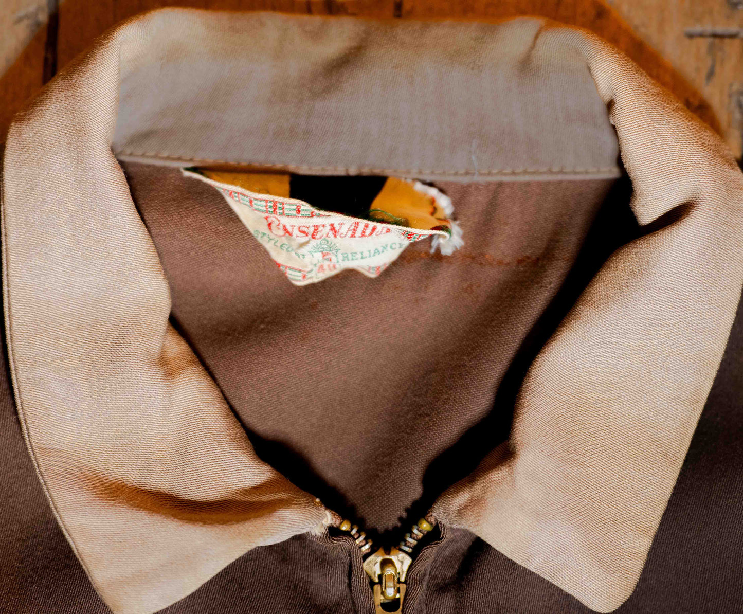 Vintage 1950’s-60’s Rayon Ricky Zip Up Jacket Size 40