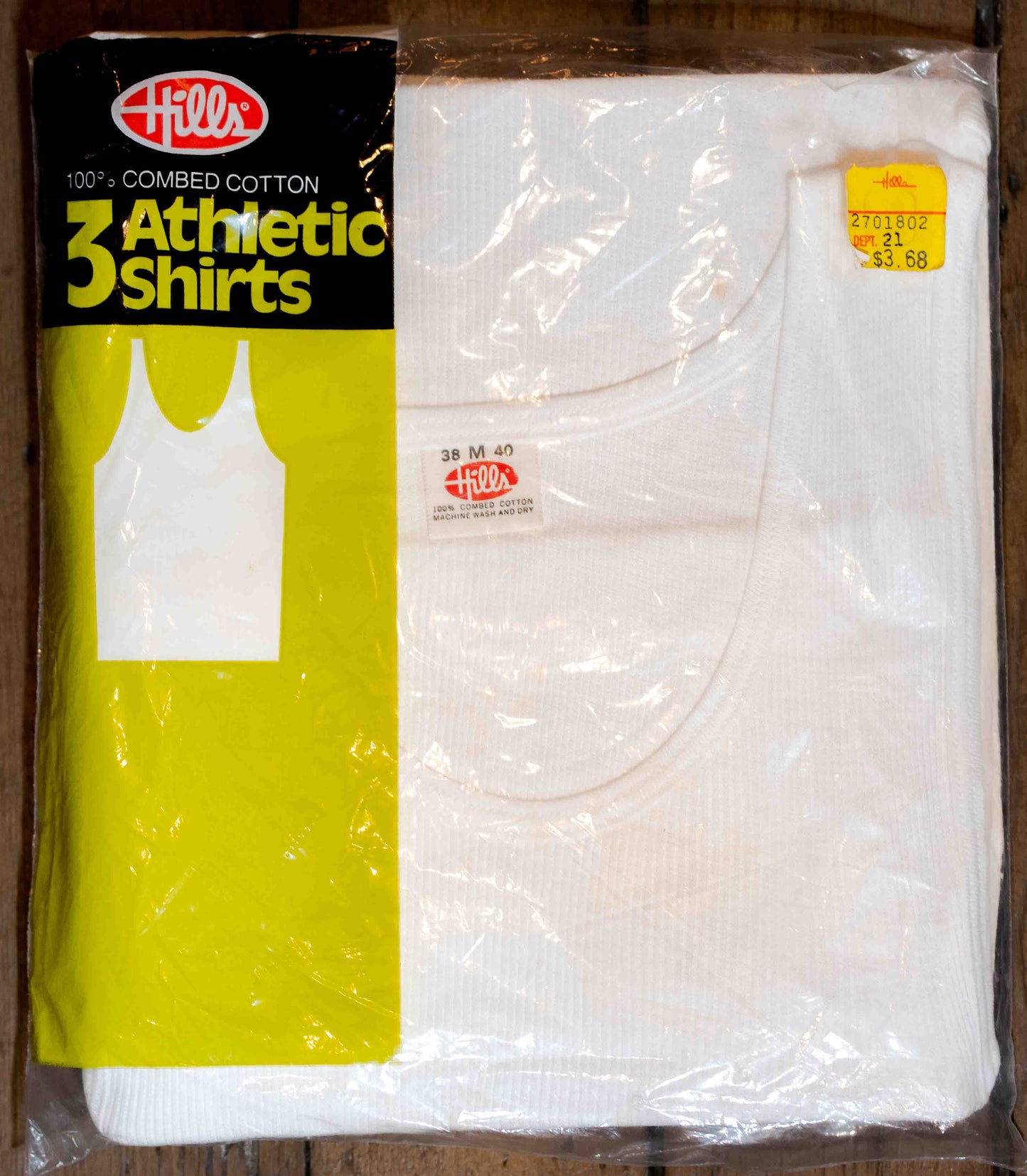 Vintage Deadstock 3-Pack Combed Cotton Tank Tops