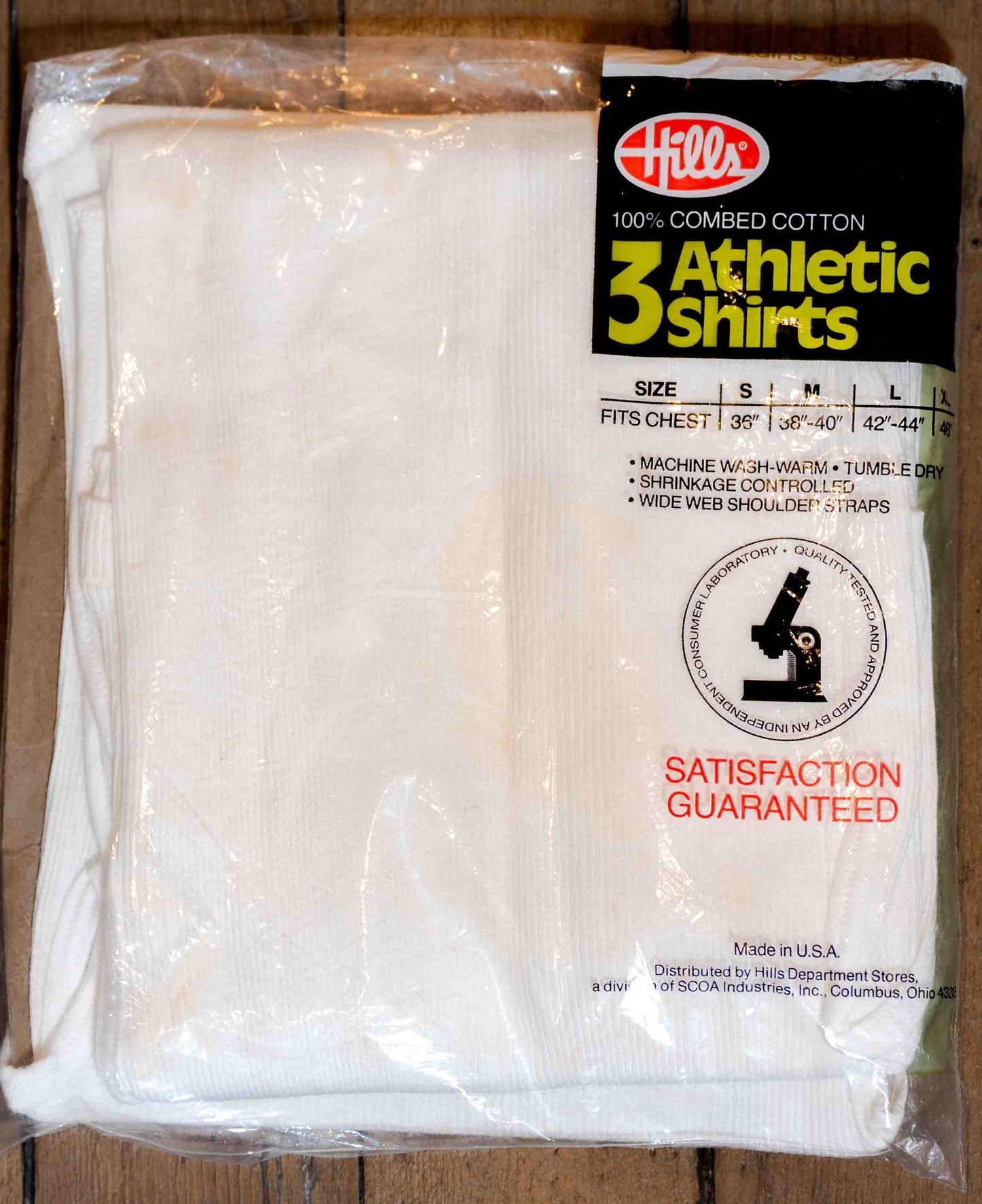 Vintage Deadstock 3-Pack Combed Cotton Tank Tops