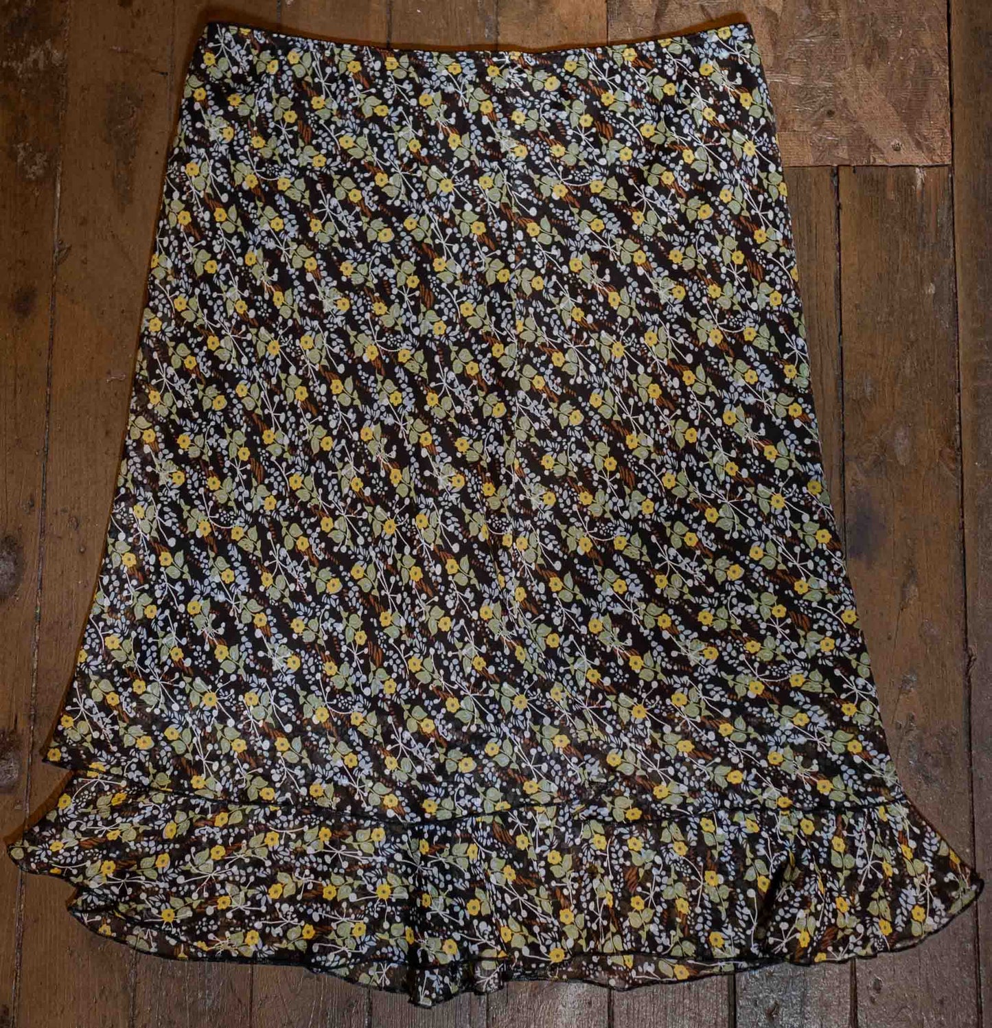 Vintage Y2K Floral Print Skirt