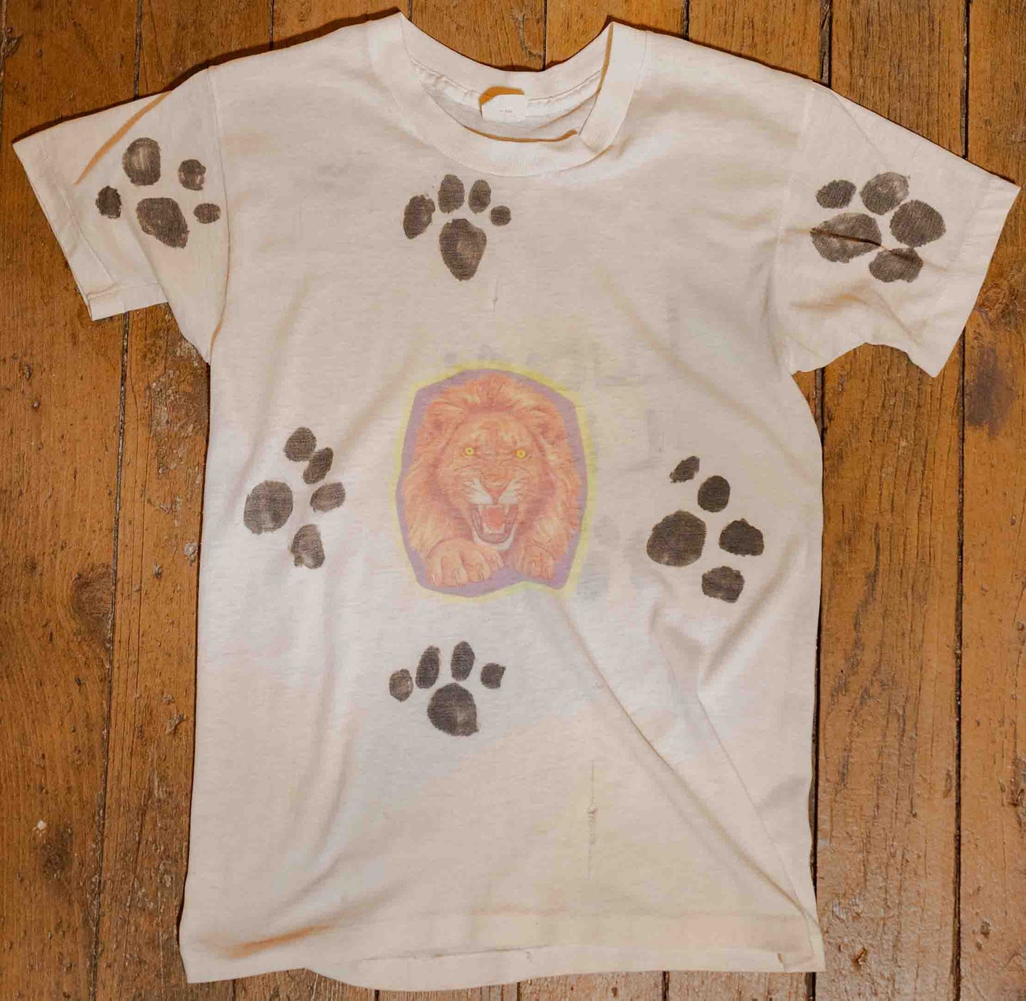 Vintage 1960’s Homemade Print T-Shirt