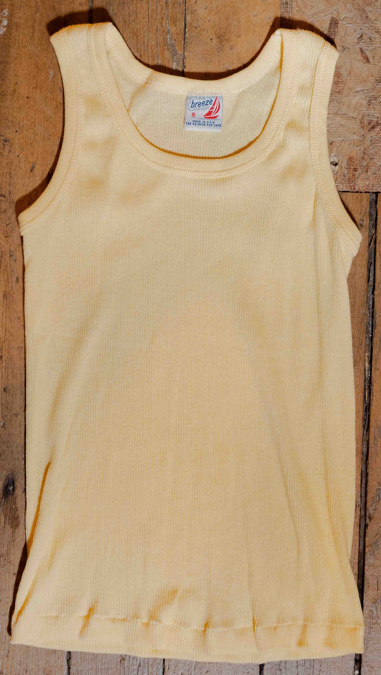 Vintage 1970’s Ribbed Cotton Tank Top Size S