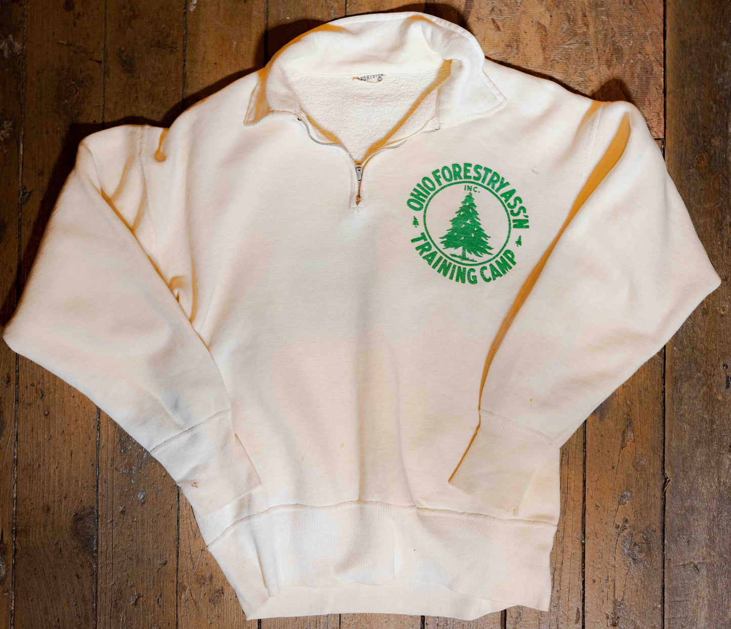 Vintage 1960’s Forestry Quarter Zip Sweatshirt Size M