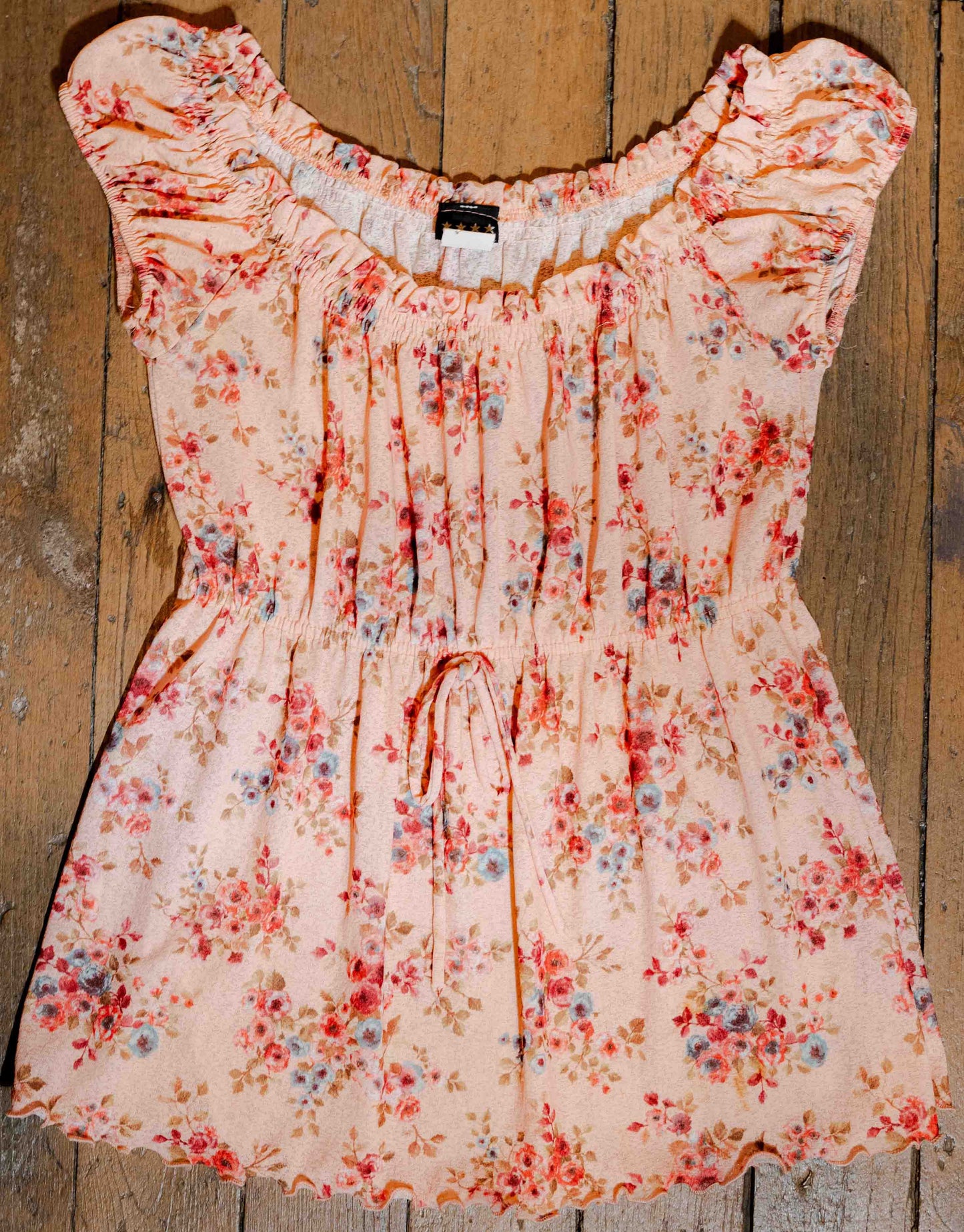 Vintage Y2K Floral Print Blouse Size M