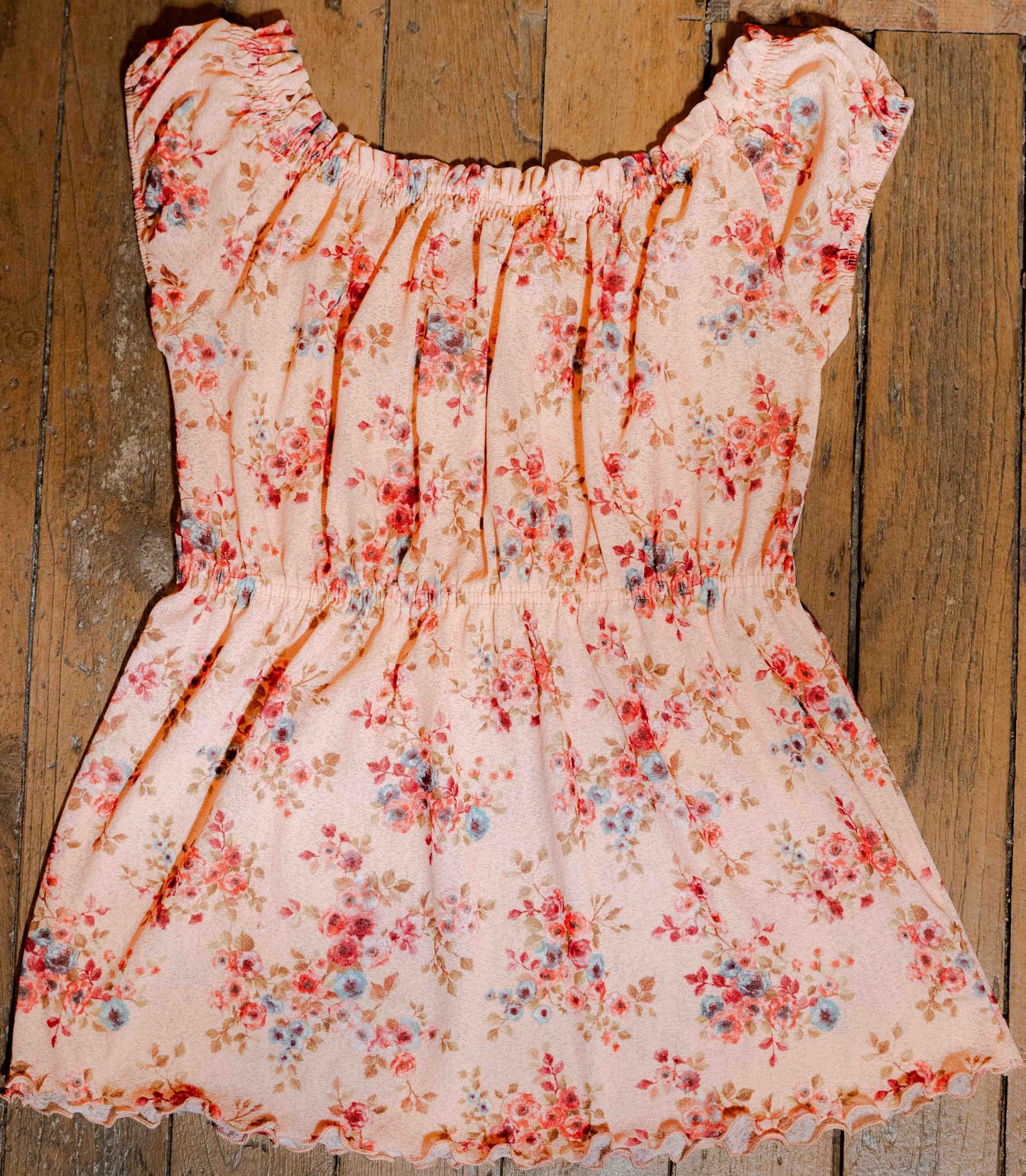 Vintage Y2K Floral Print Blouse Size M