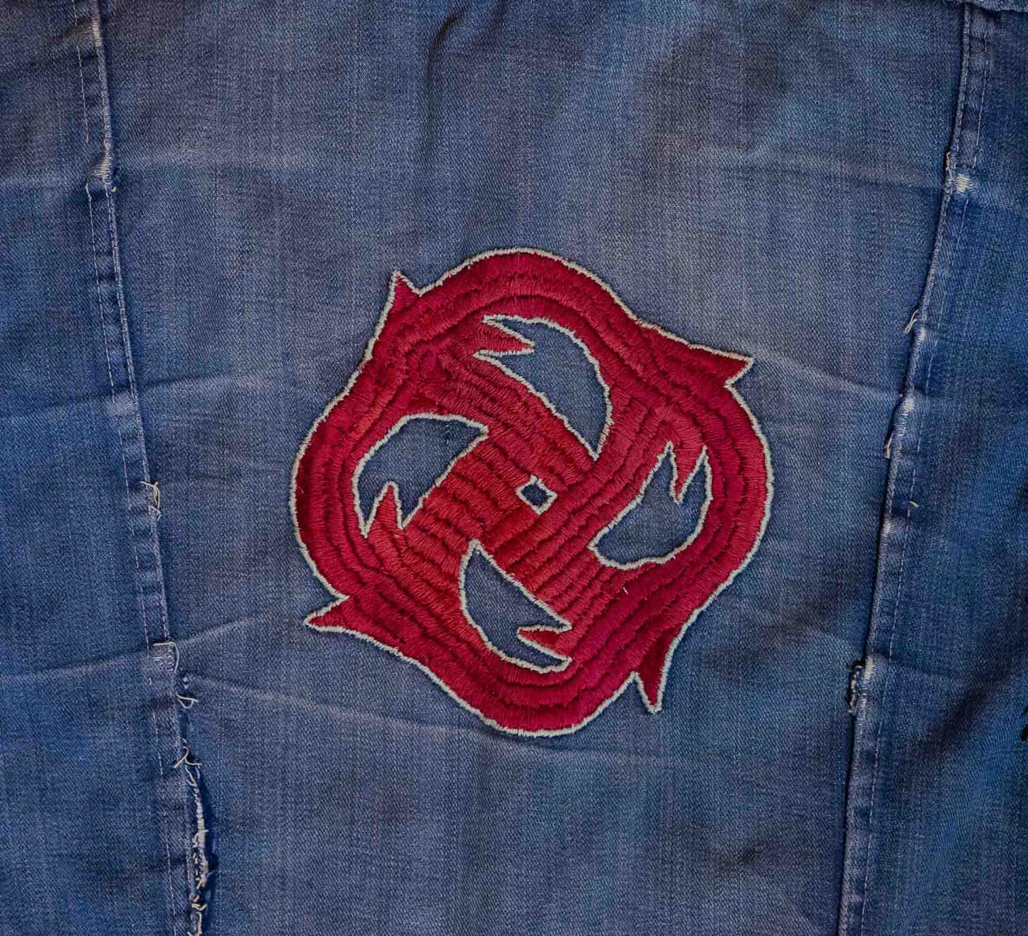 Vintage 1970’s Distressed & Patched Denim Jacket