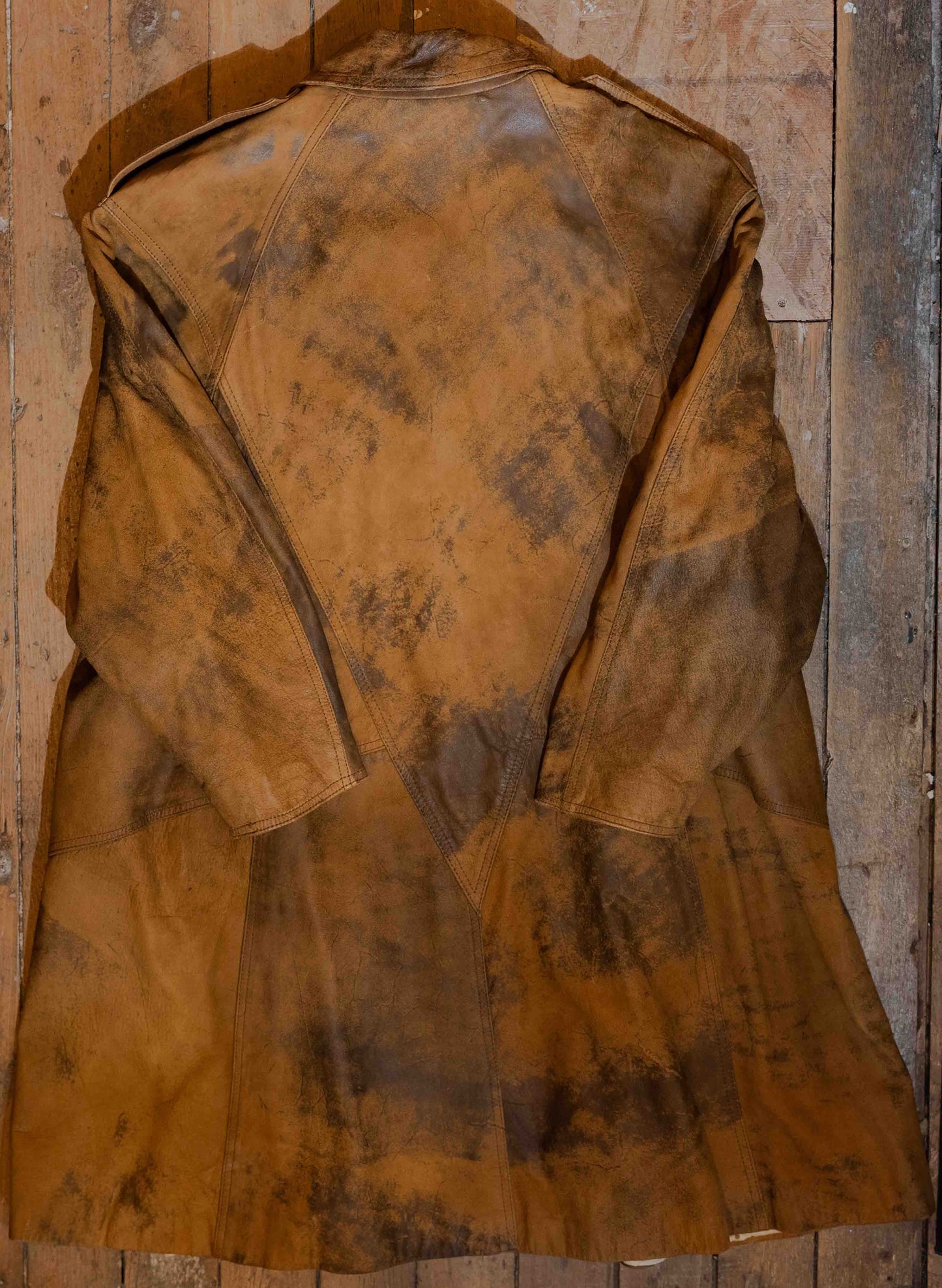 Vintage 1990’s Genuine Leather Trench Coat