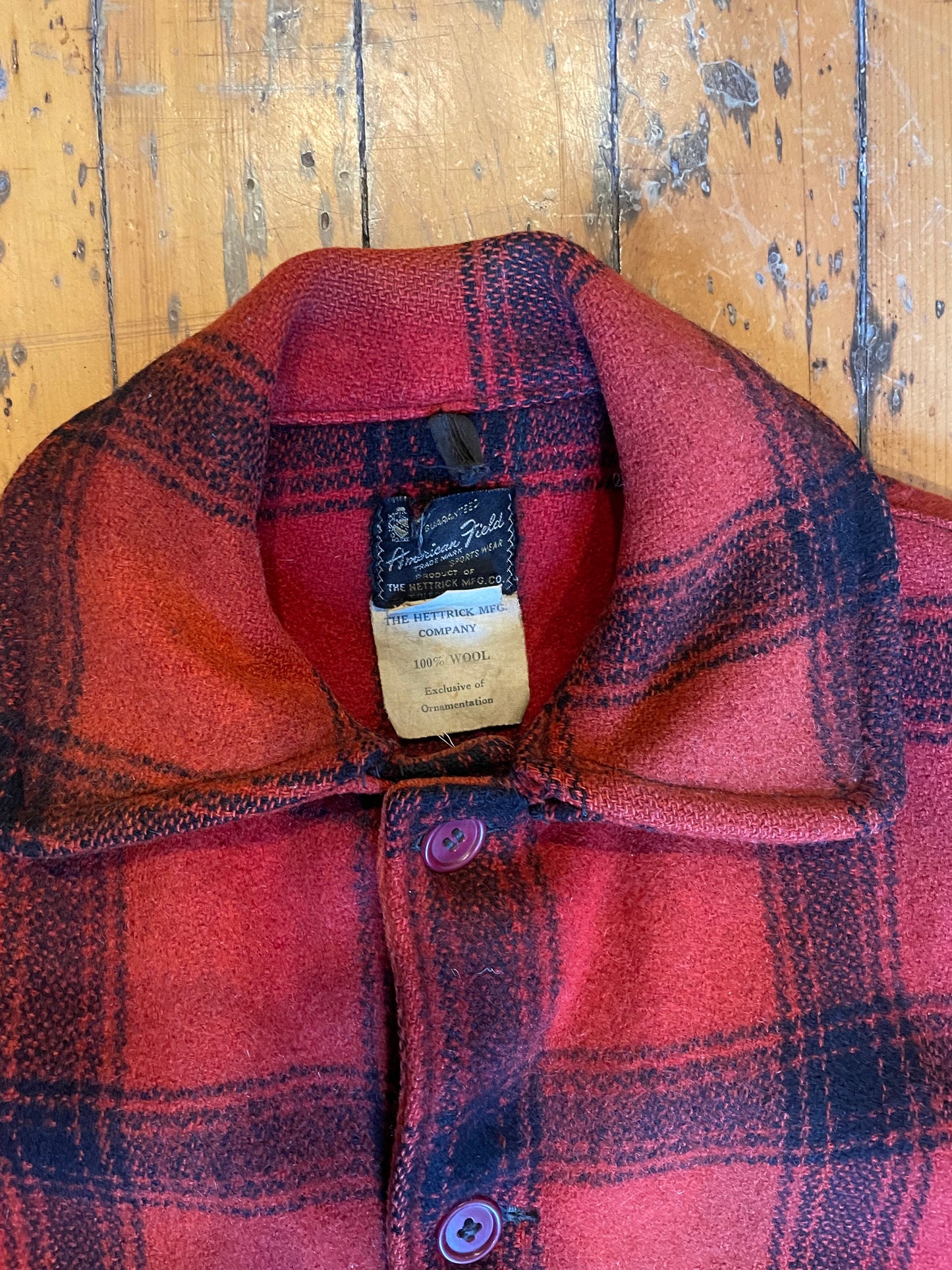 1950’s American Field Buffalo Plaid Mackinaw Jacket
