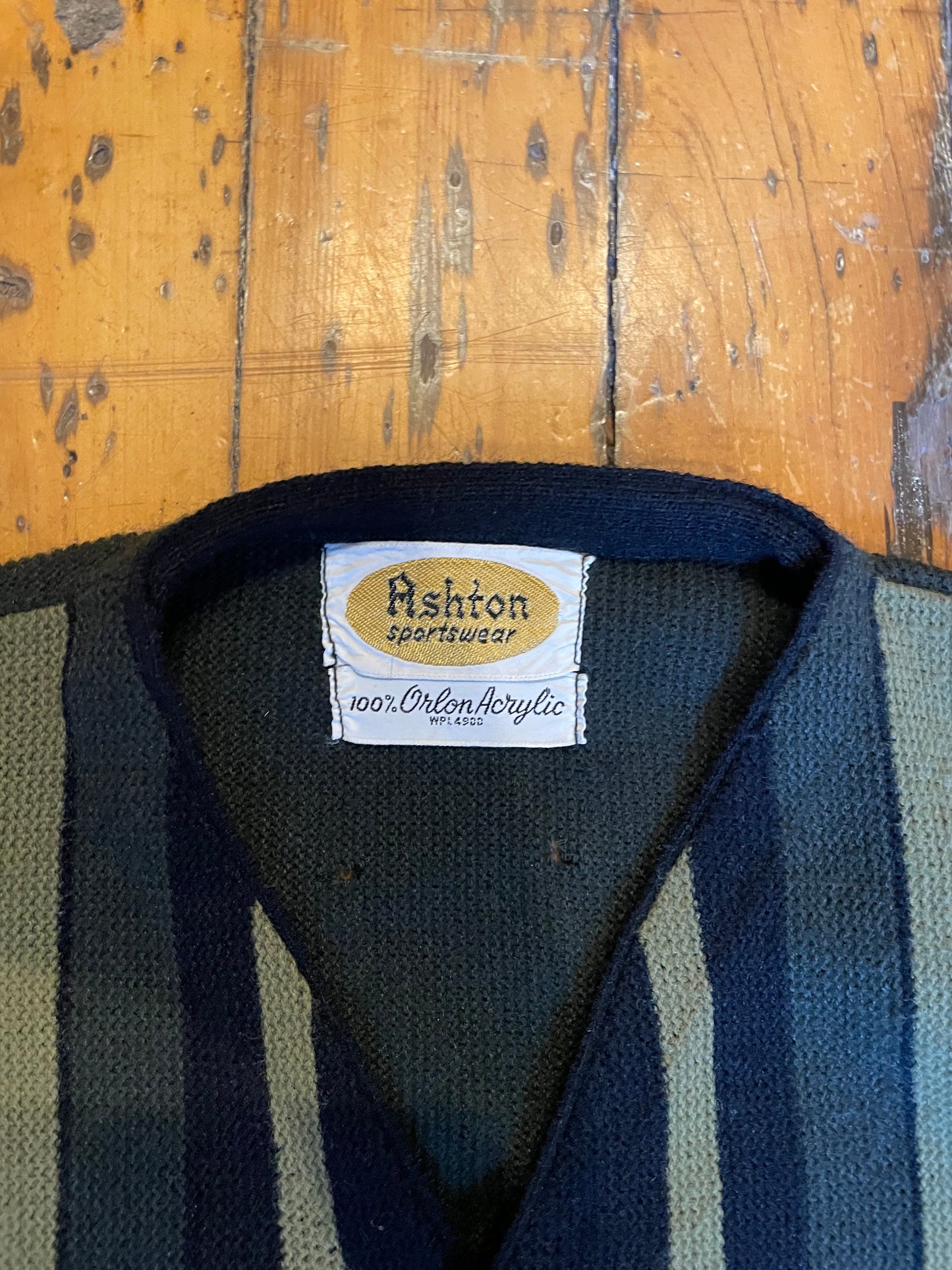 Vintage 1960’s Striped Cardigan Sweater