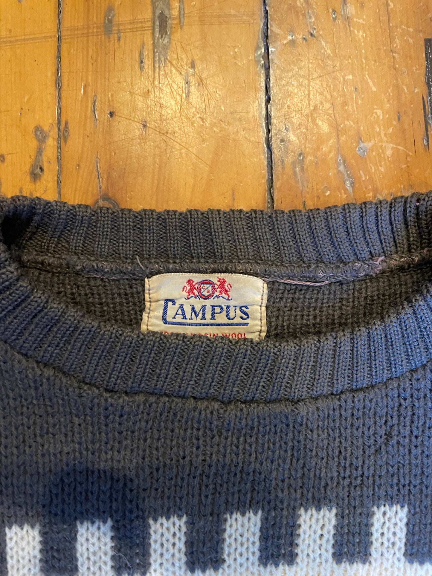Vintage 1960’s Campus Pullover Sweater