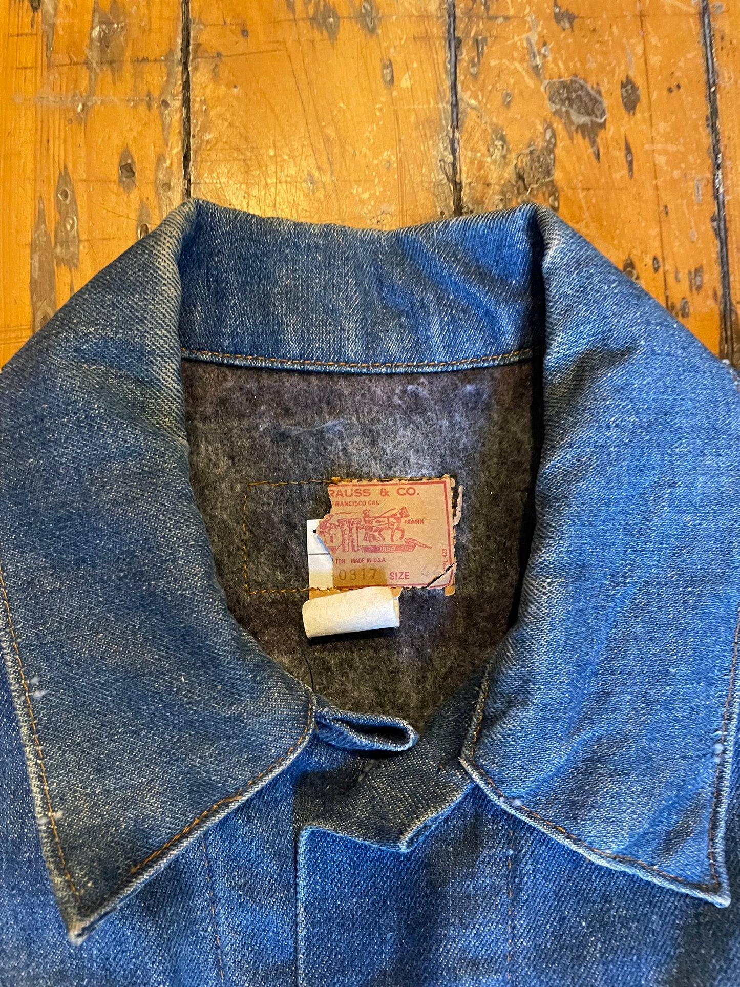 Vintage 1970’s Blanket Lined Levi’s 70505 Trucker Jacket