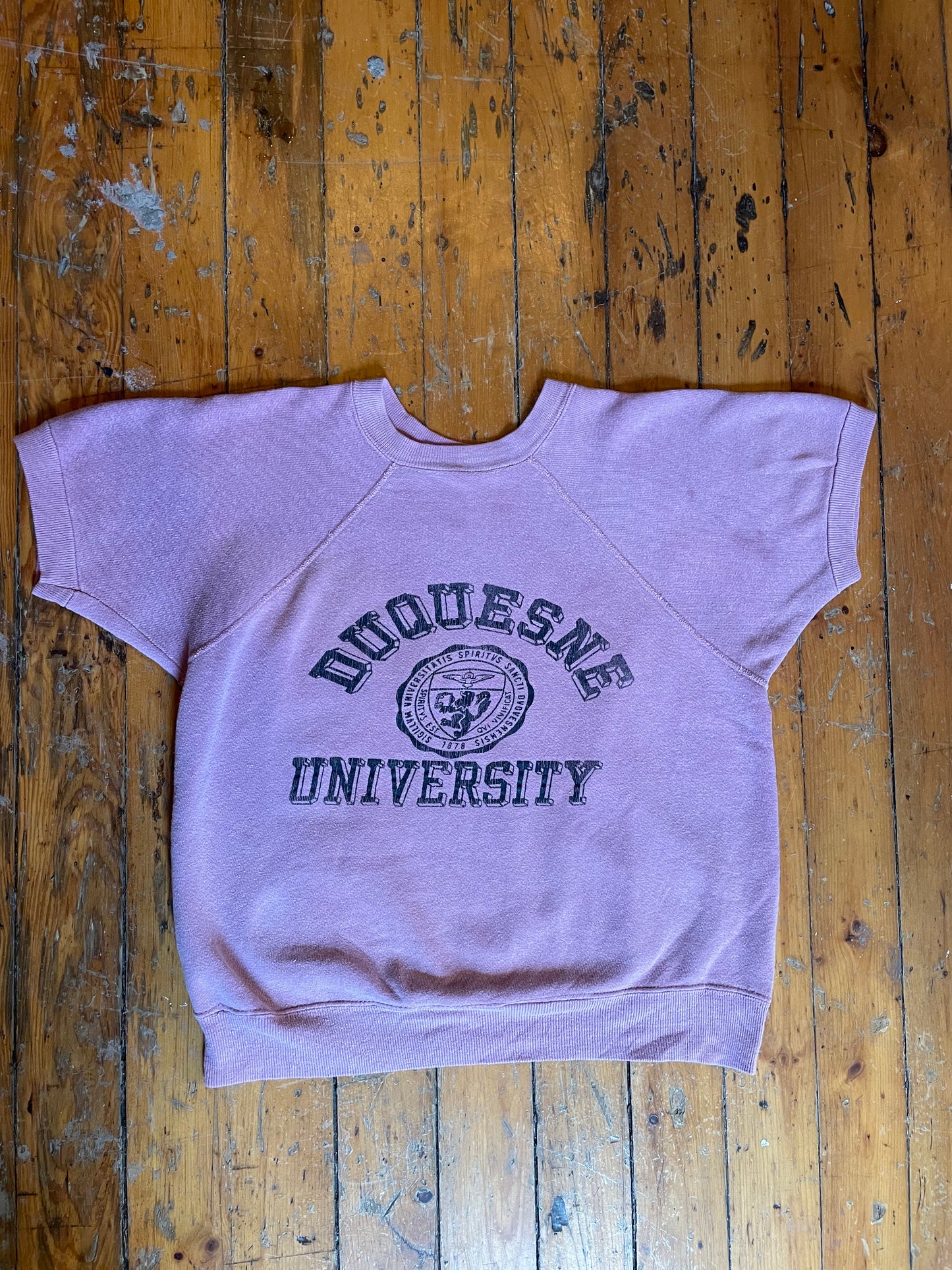 1960’s Duquesne University short sleeve sweatshirt
