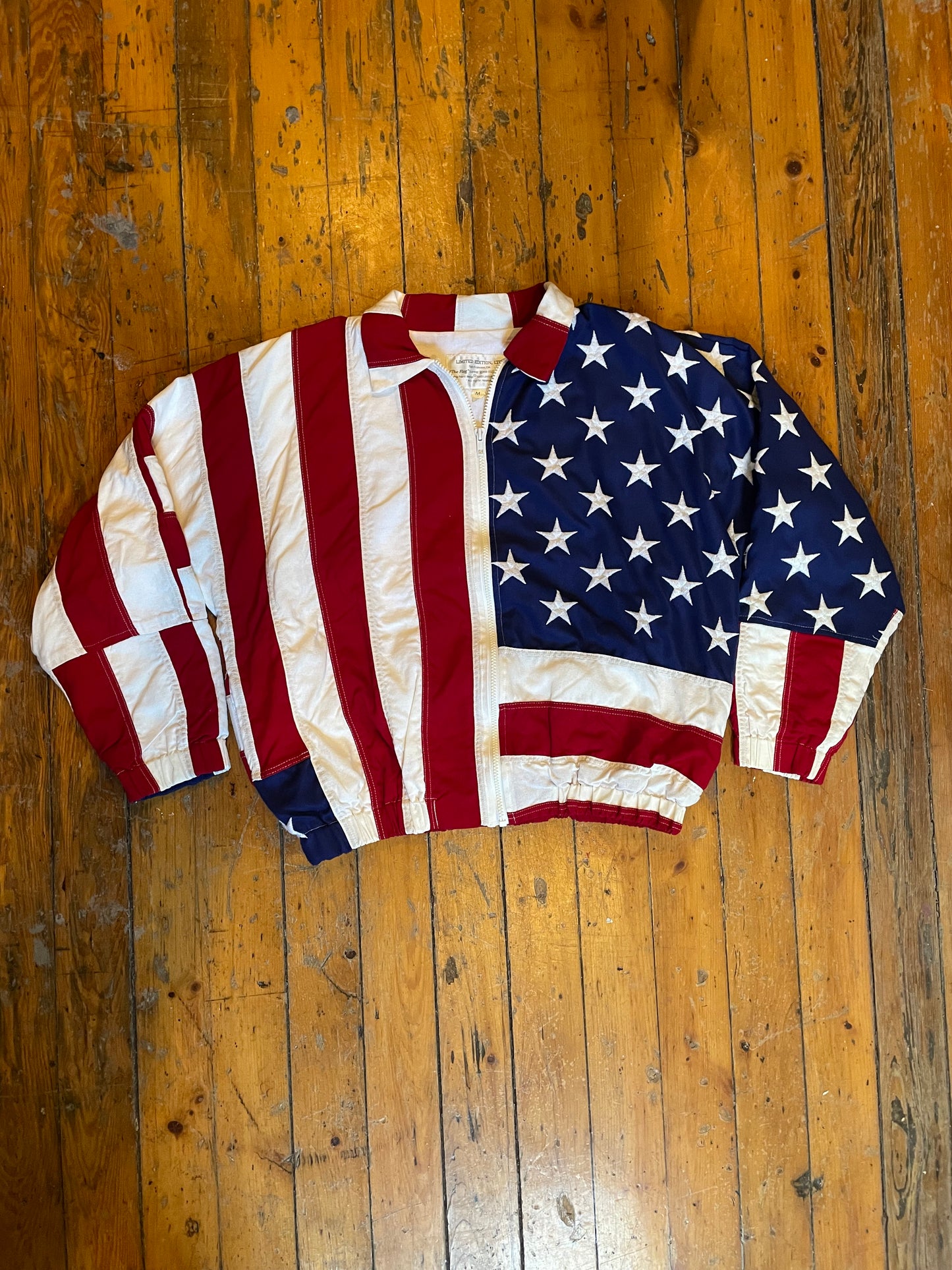 1993 American Flag zip up jacket
