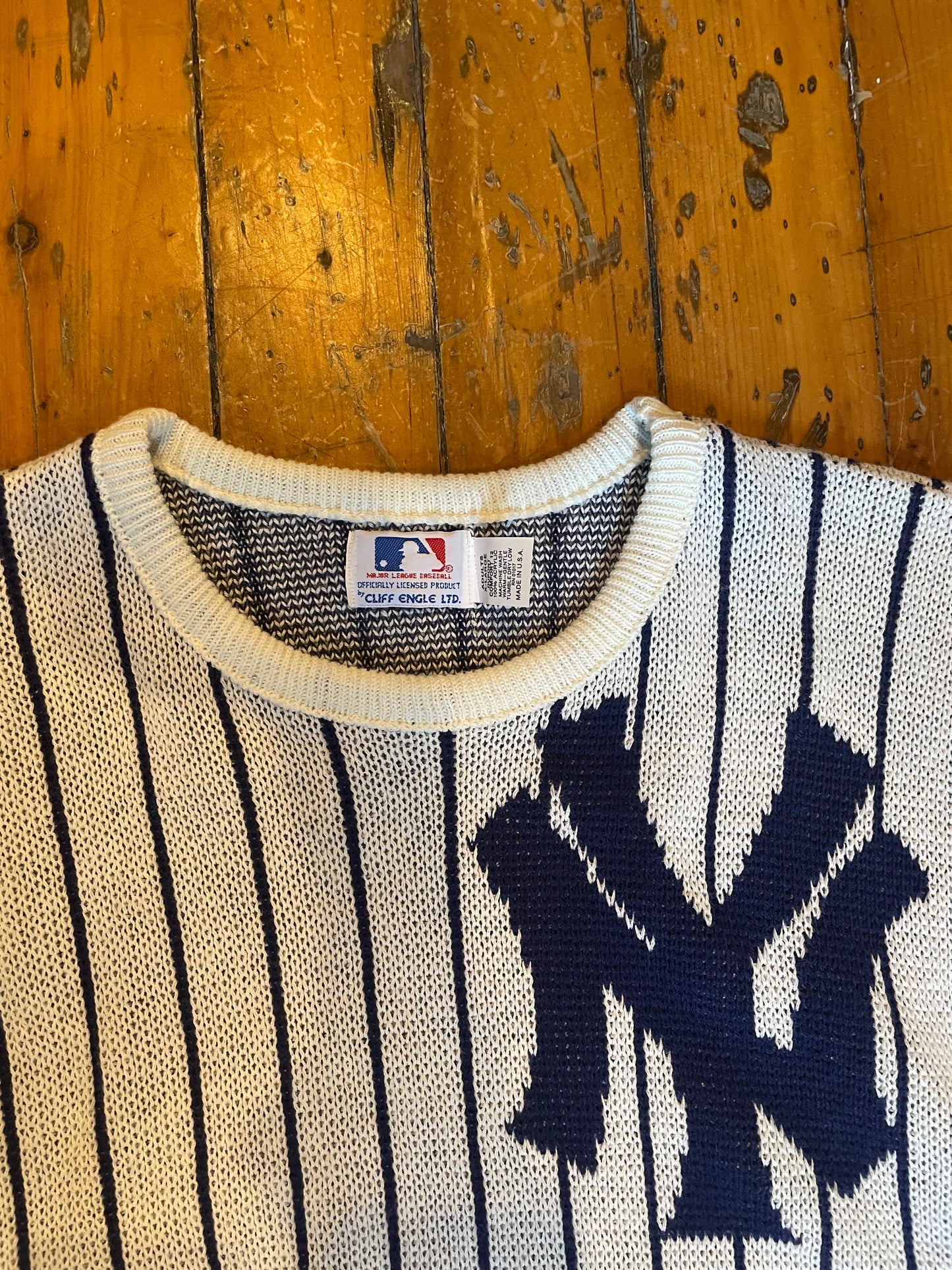 1980’s Cliff Engle New York Yankees Pinstripe Sweater