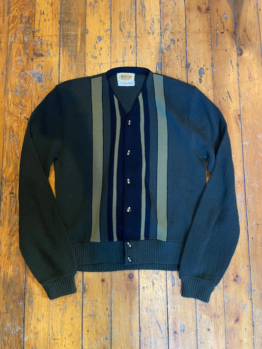 Vintage 1960’s Striped Cardigan Sweater