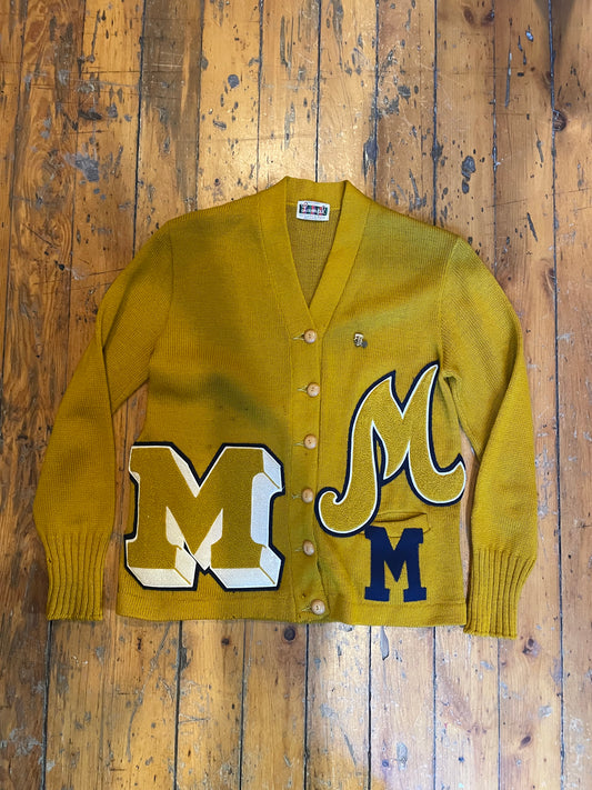 Vintage 1950’s Letterman Cardigan Sweater