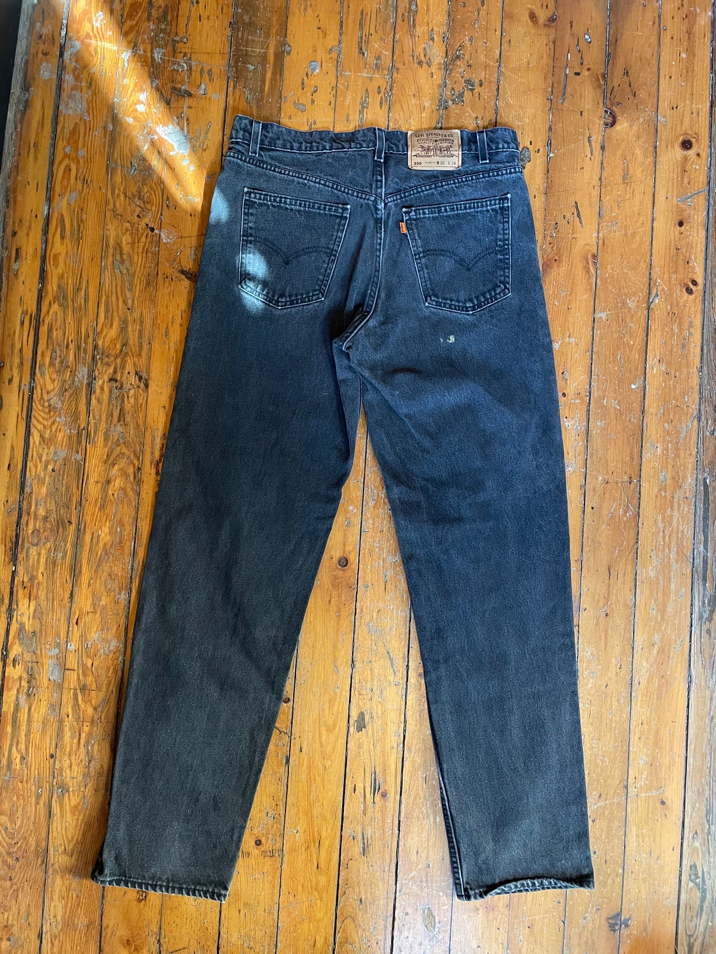 Vintage 1990’s black 550 denim jeans