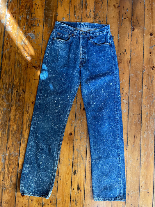 Vintage 1990s galactic wash levi’s 501 denim jeans