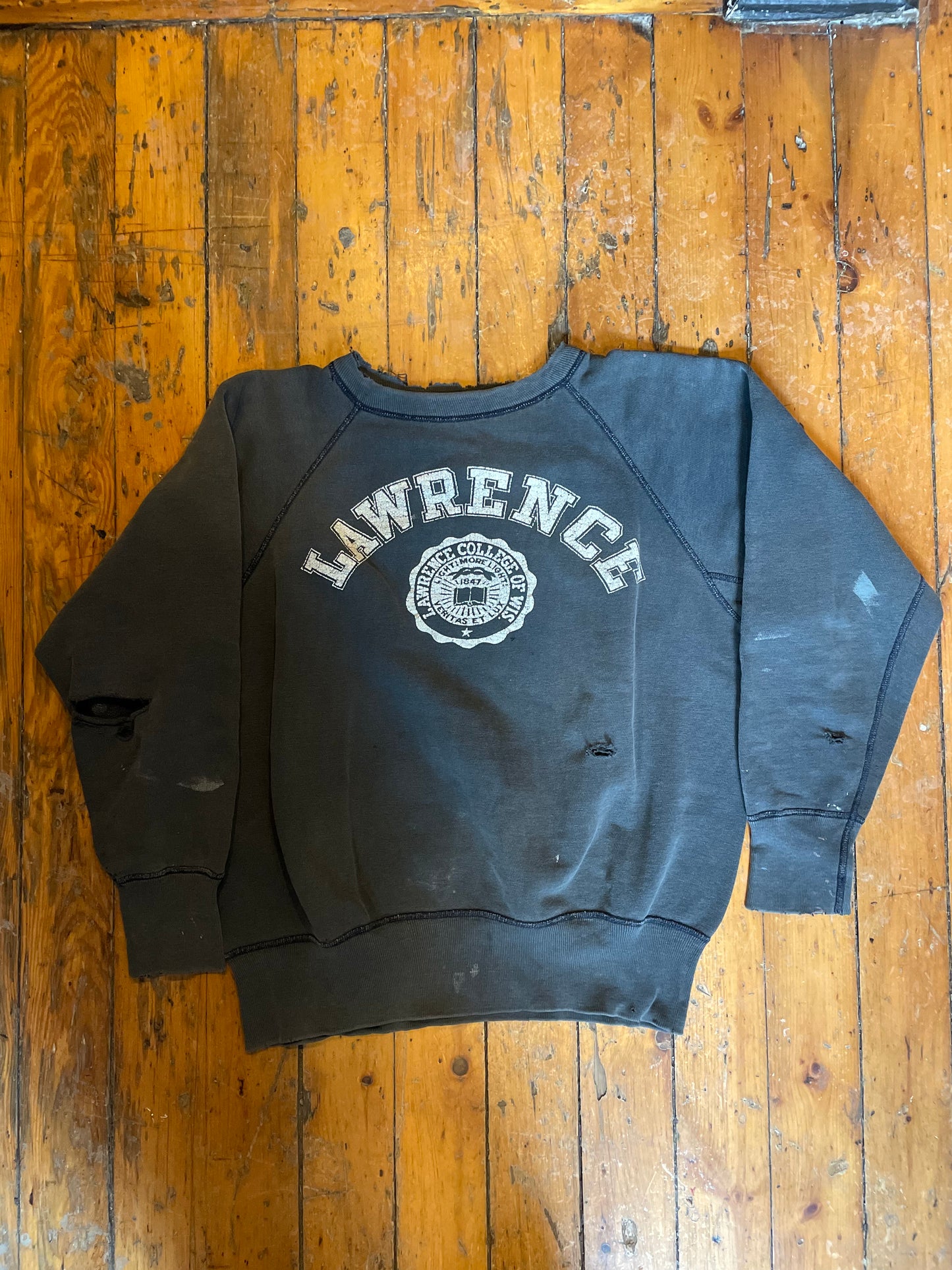 1950’s Distressed Champion Lawrence College Sweatshirt