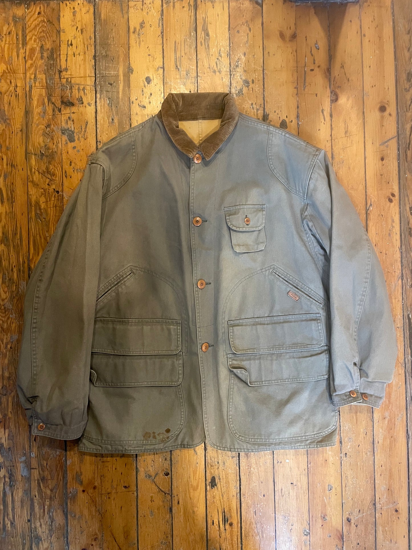 Vintage 1990’s reversible duck canvas hunting jacket XL