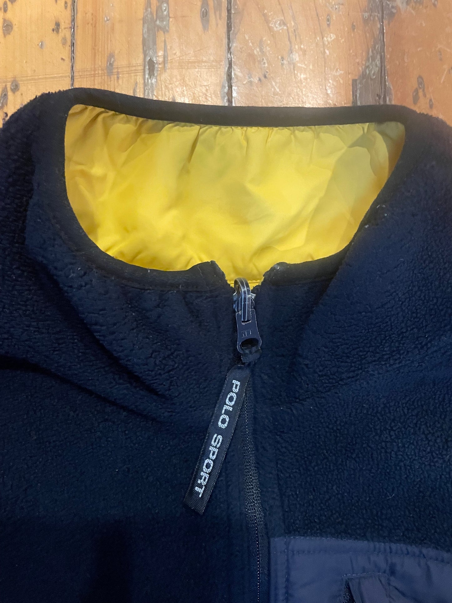 Vintage 1990’s polo sport reversible fleece jacket L