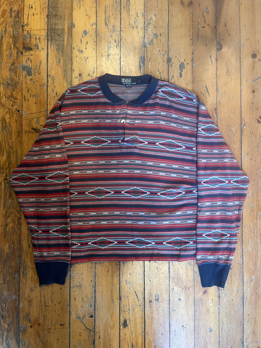 Vintage 1990’s Aztecs Henley L