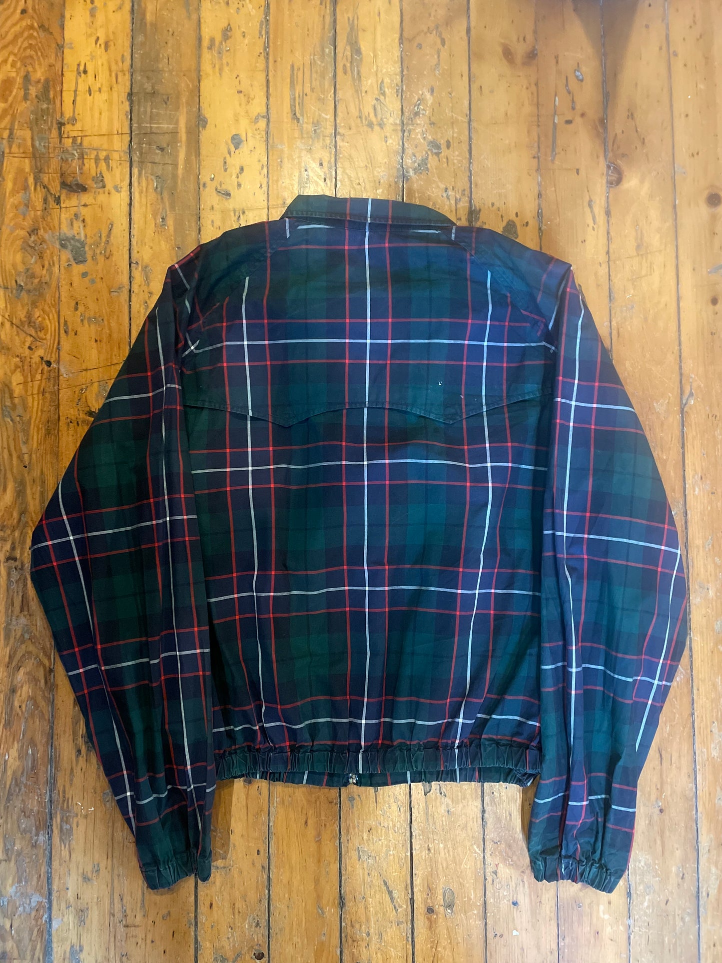 Vintage 1990’s tartan plaid Herrington jacket L
