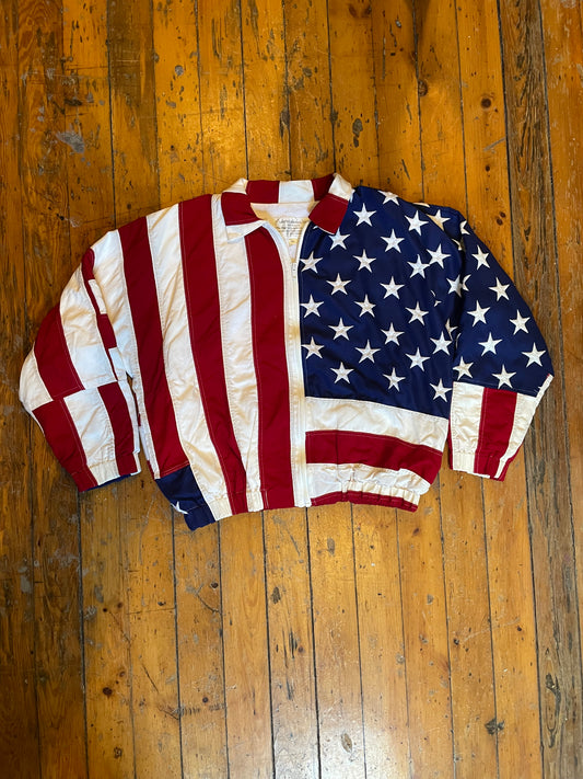 1993 American Flag zip up jacket