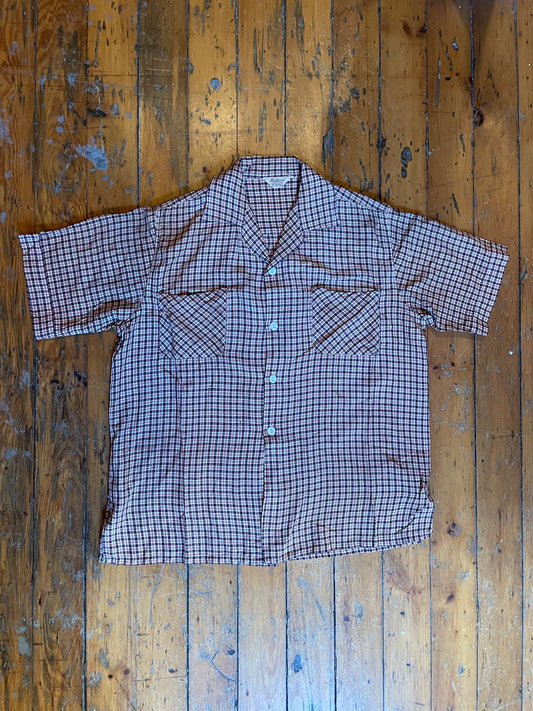 1960’s Loop Collar Button Up Shirt