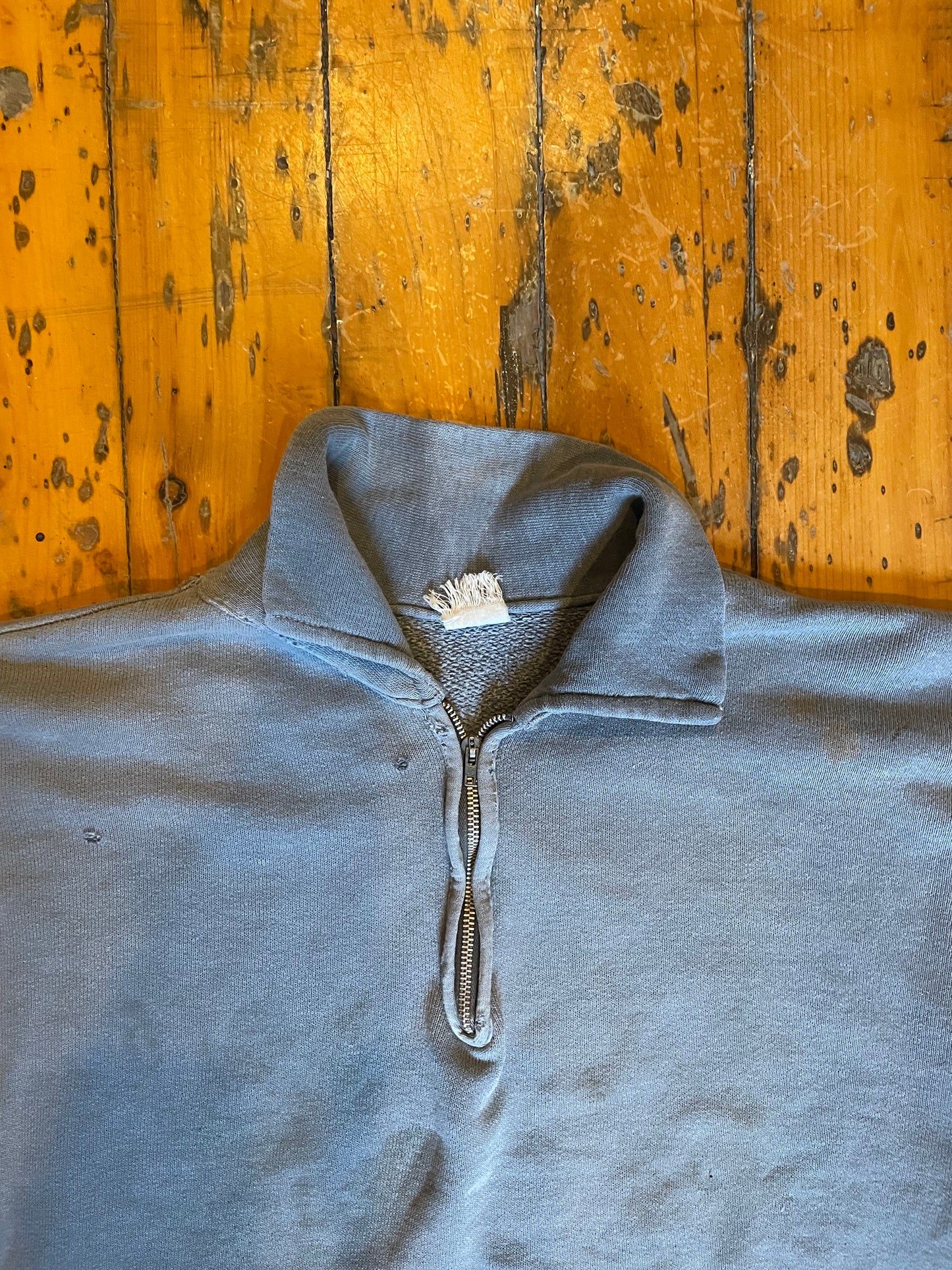 Distressed 1960’s Quarter Zip Sweatshirt