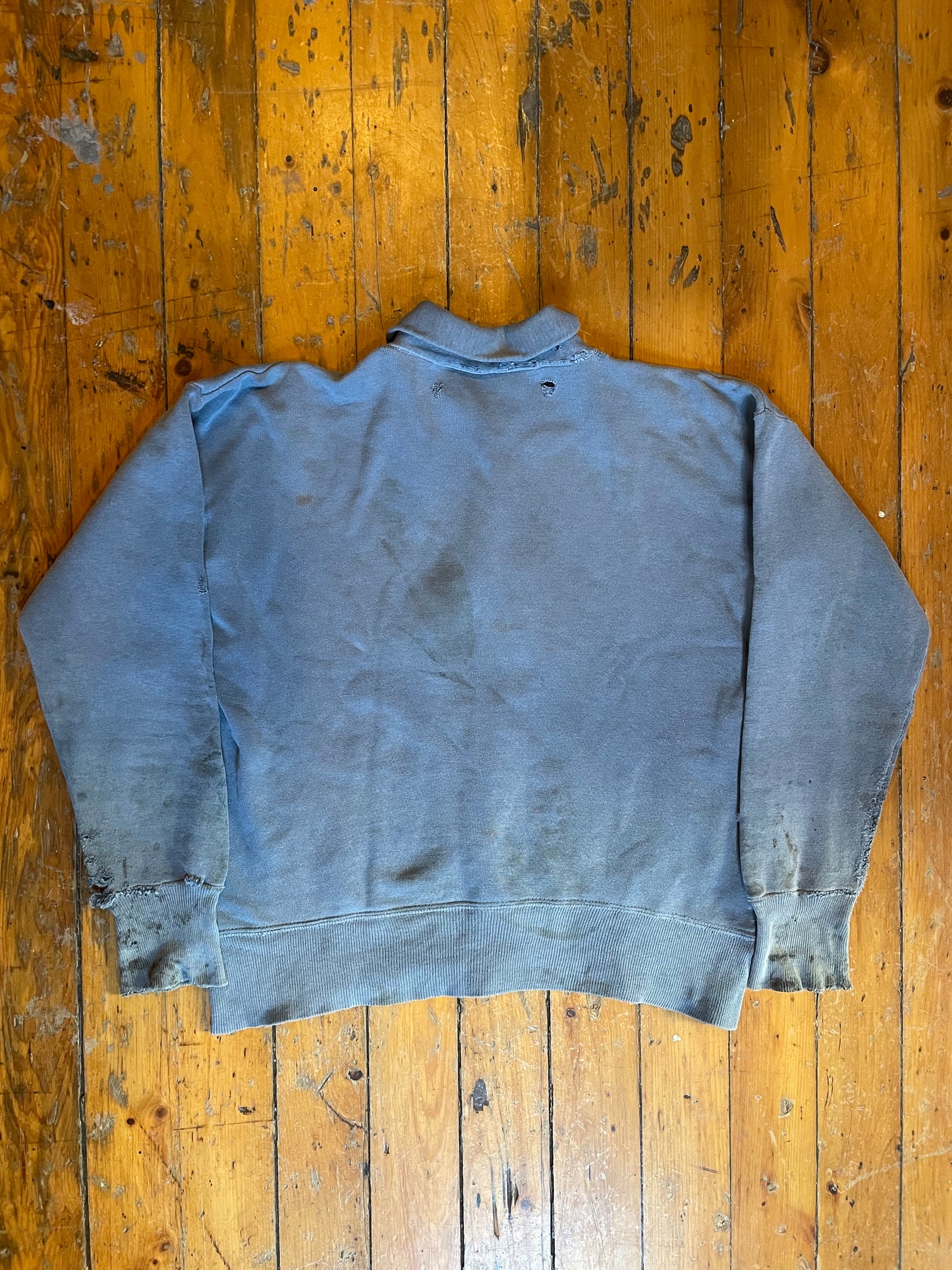 Distressed 1960’s Quarter Zip Sweatshirt
