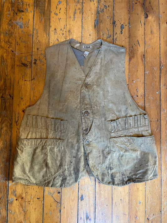 Distressed 1940’s Utica Half Moon Hunting Vest