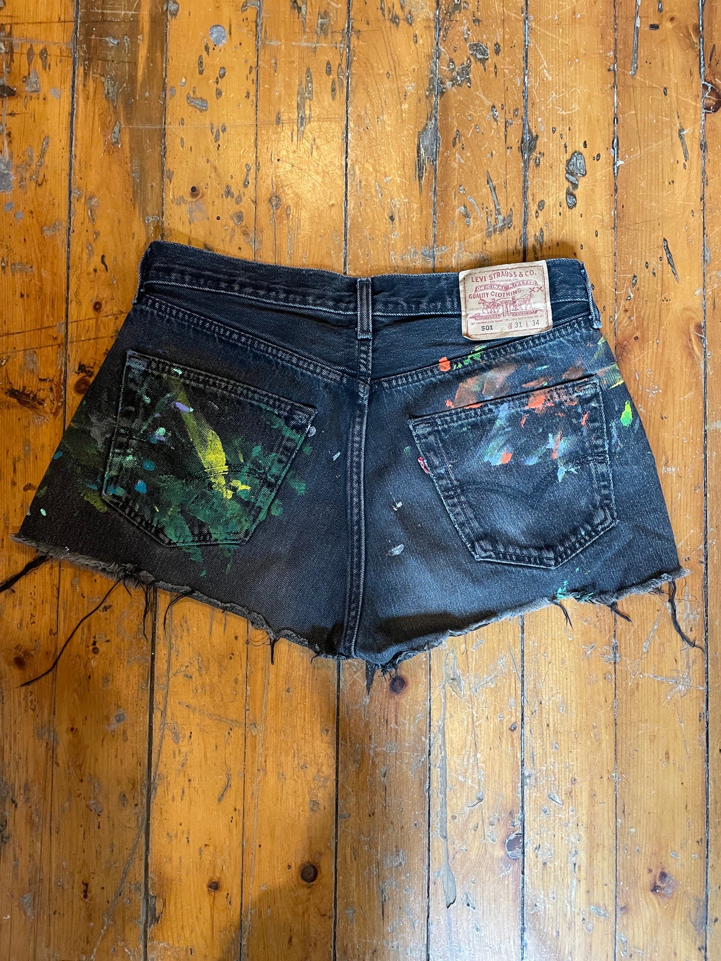 1990’s Levi’s Studded 501 Cut-Off Denim Shorts