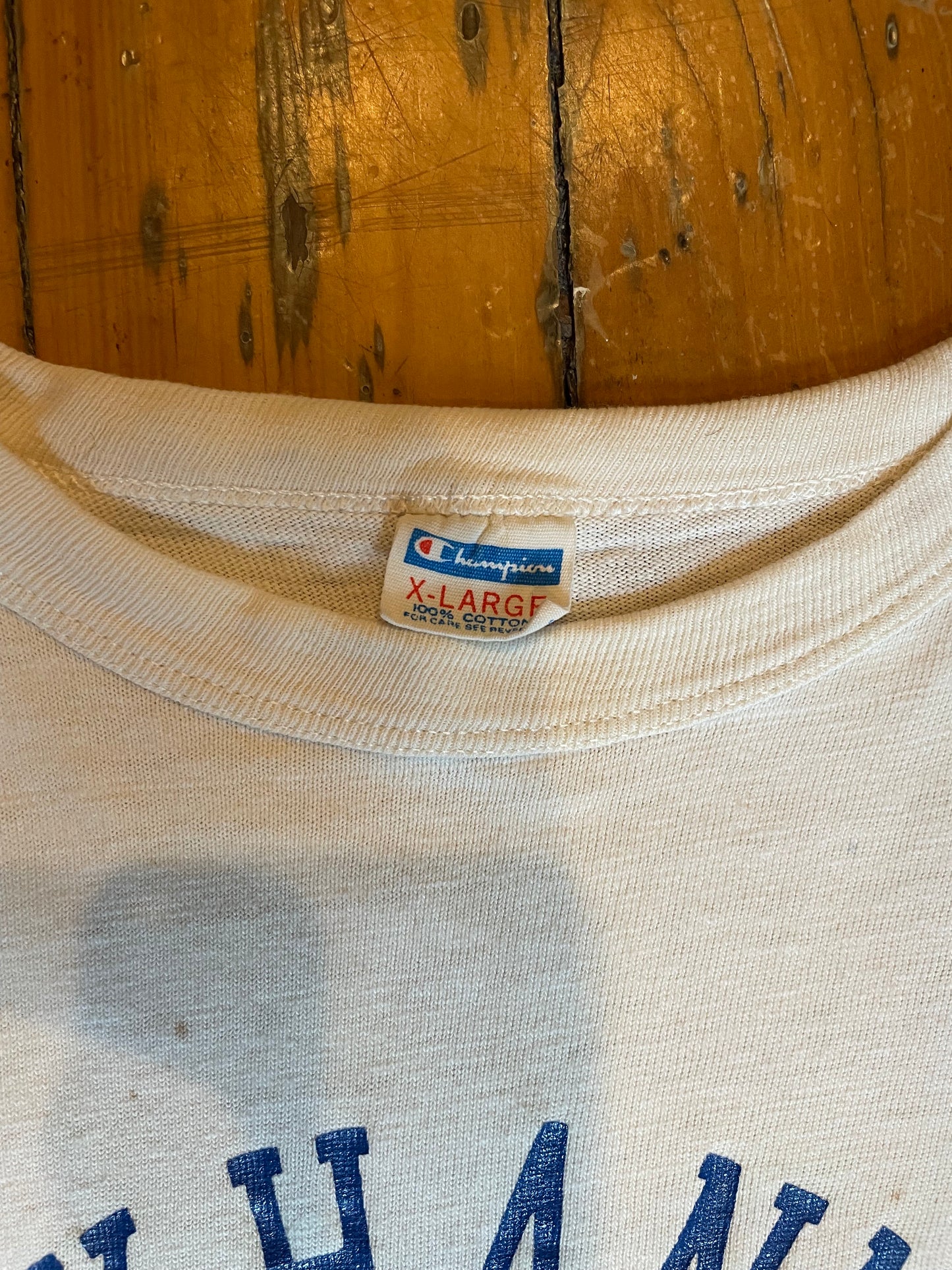 1970’s Champion Two Tone Distressed T-Shirt Size XL
