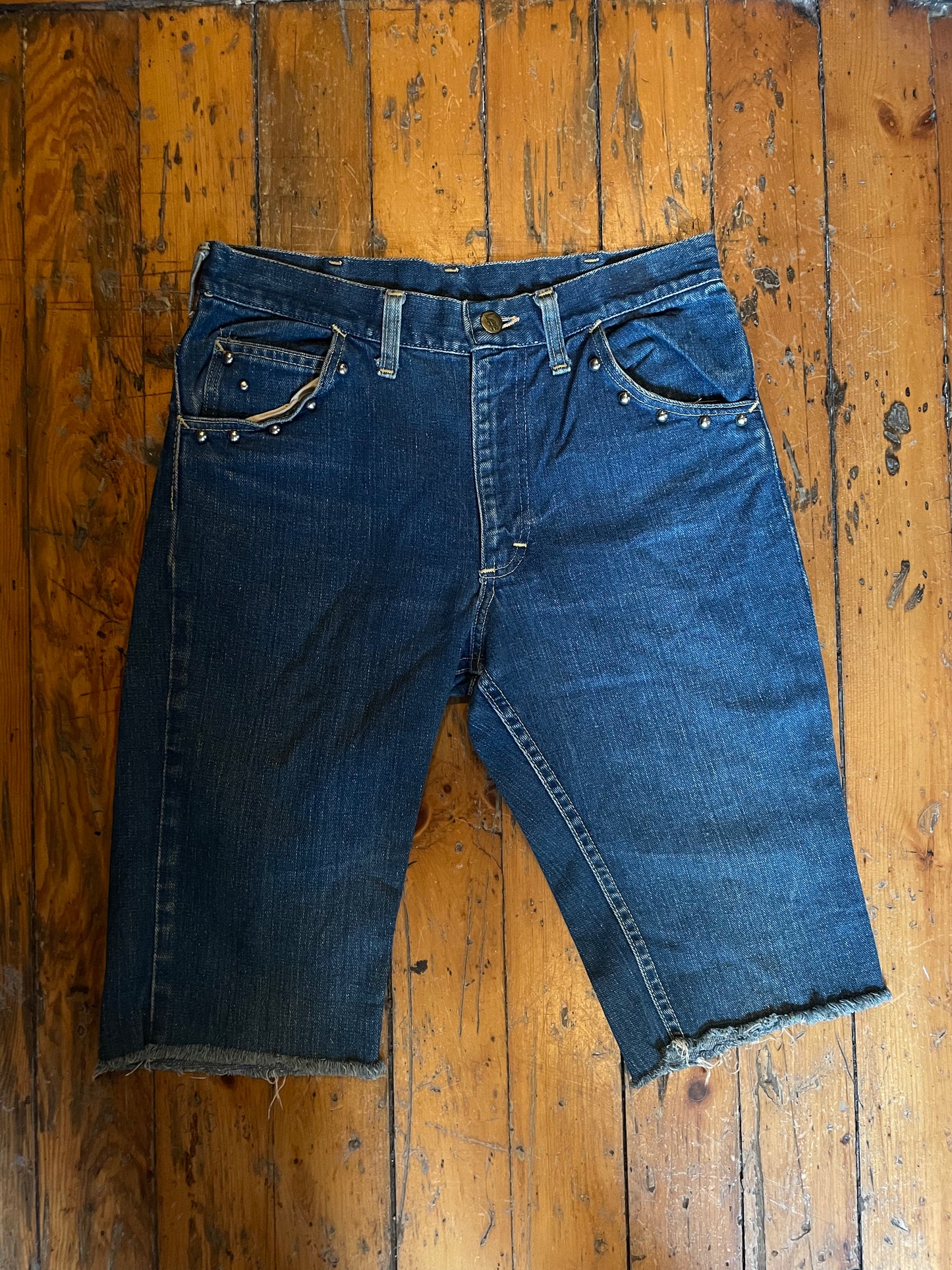 1970’s Lee Riders Studded Denim Shorts