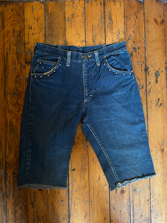 1970’s Lee Riders Studded Denim Shorts