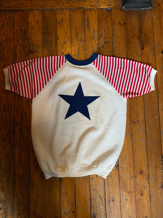 Deadstock 1960’s Stars & Stripes Short Sleeve Sweatshirt