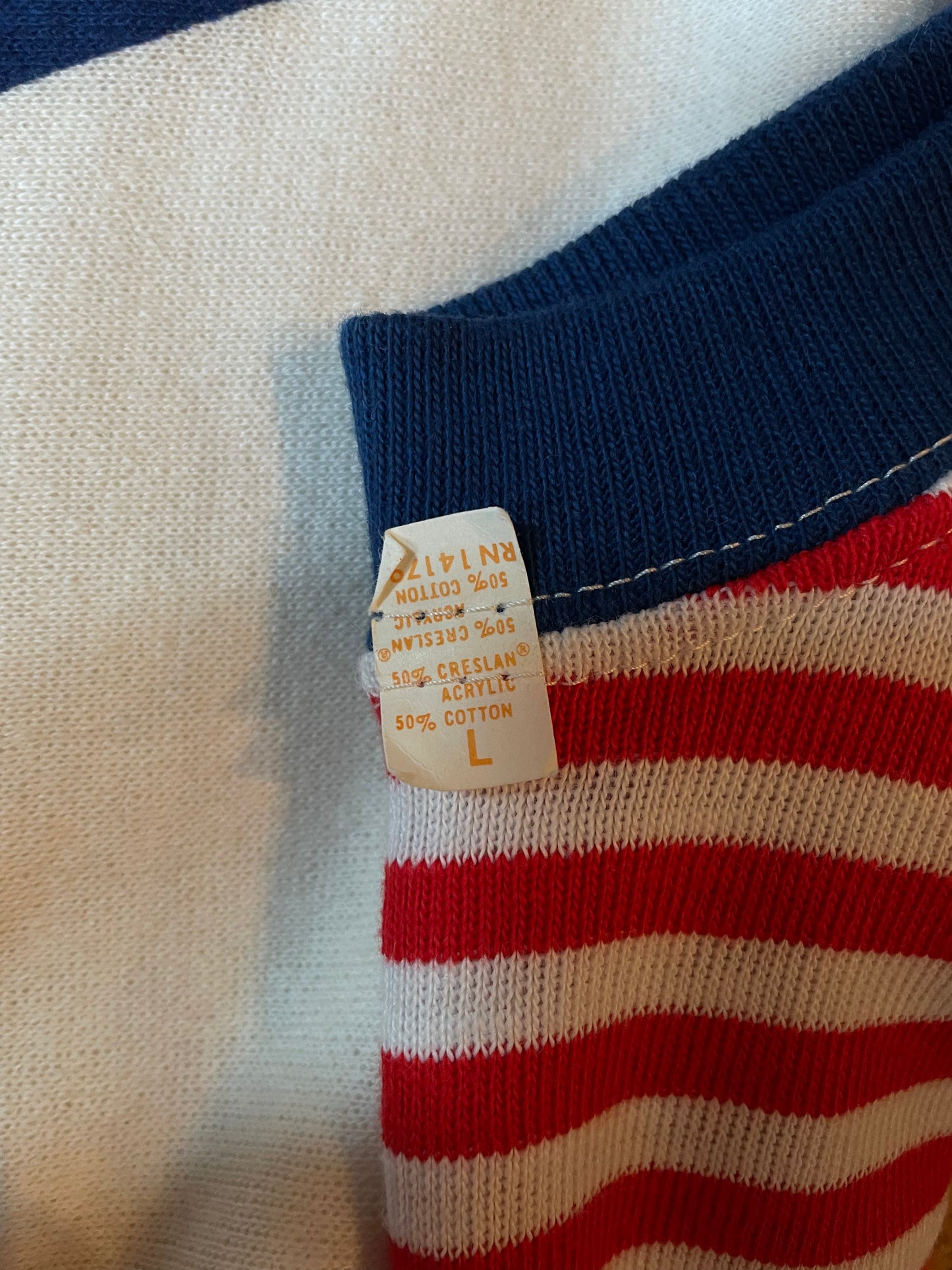 Deadstock 1960’s Stars & Stripes Short Sleeve Sweatshirt