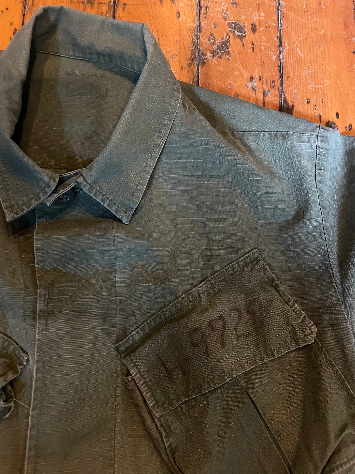 1968 Vietnam War OG-107 Slant Pocket Combat Jacket