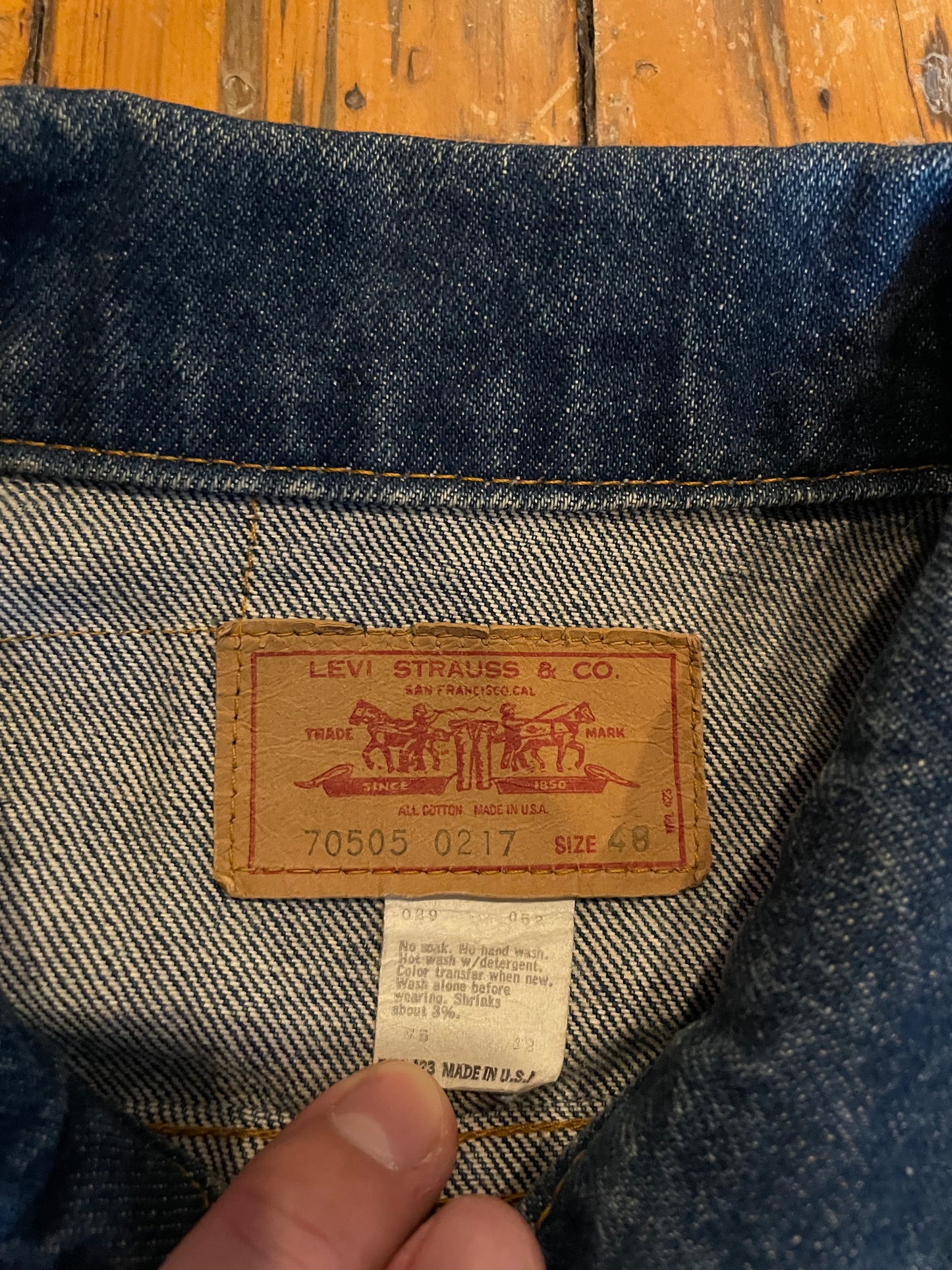 1970’s Levi’s 70505 Type III Denim Jacket