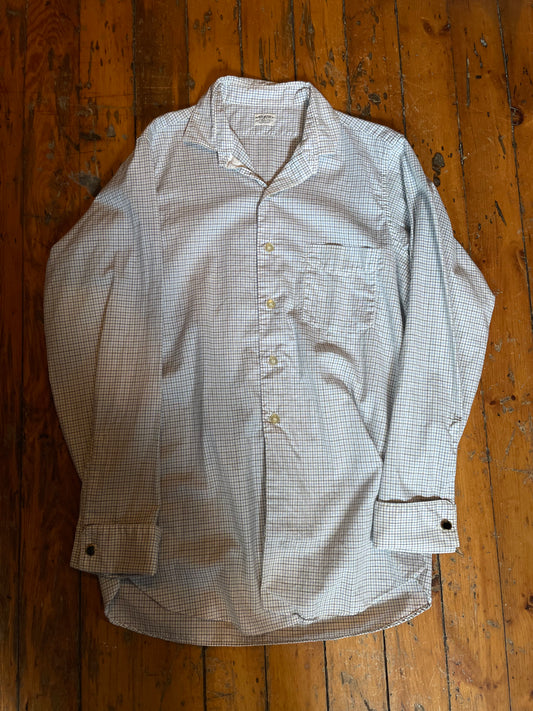 1950’s Arrow Sanforized Windowpane Dress Shirt