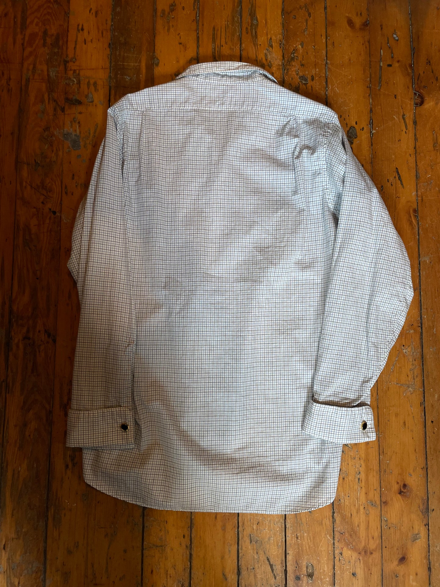 1950’s Arrow Sanforized Windowpane Dress Shirt