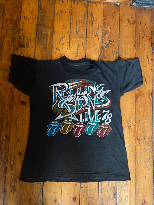 1978 Rolling Stones Parking Lot Bootleg Tour T-Shirt